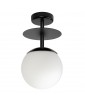 PLAAT B czarny plafon / lampa przysufitowa