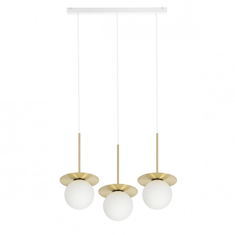 BORRA B 3L plafonnier triple en laiton