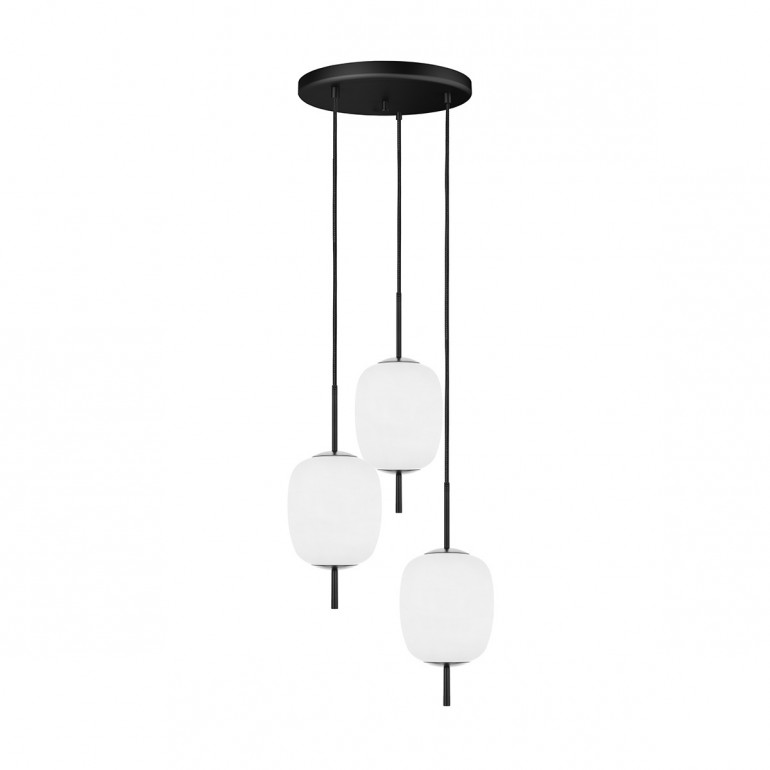 EPLI MINI 3P black triple hanging lamp / plafond