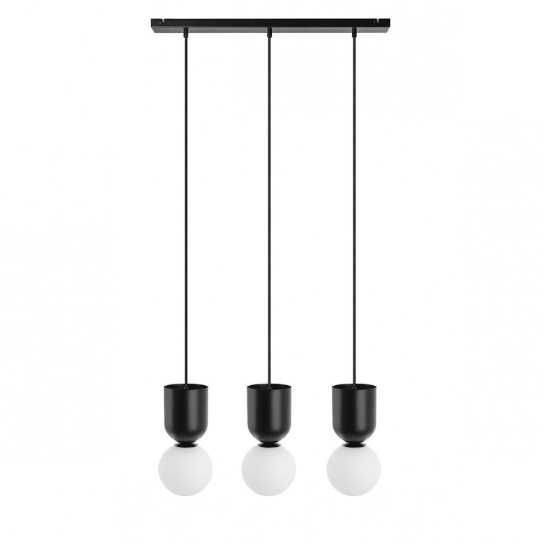LUOTI 3L lampe suspendue triple noire