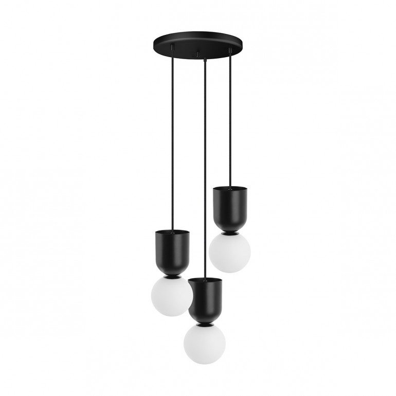 LUOTI 3P black hanging lamp / plafond