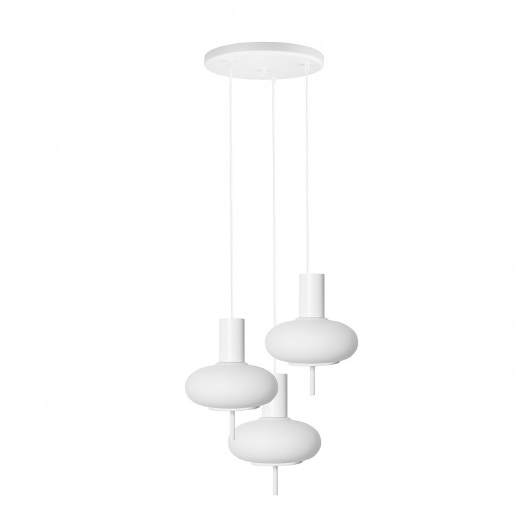 TORNI A 3P white hanging lamp / plafond