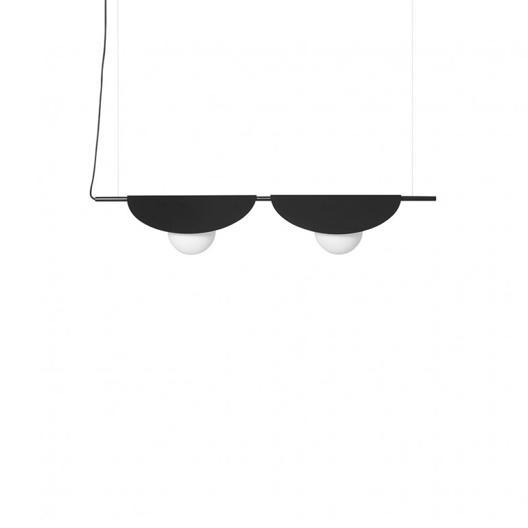 SALLO B plafonnier double noir