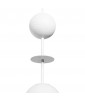 Lampa wisząca OIO A biała z dekoracyjną drewnianą kulą UMMO