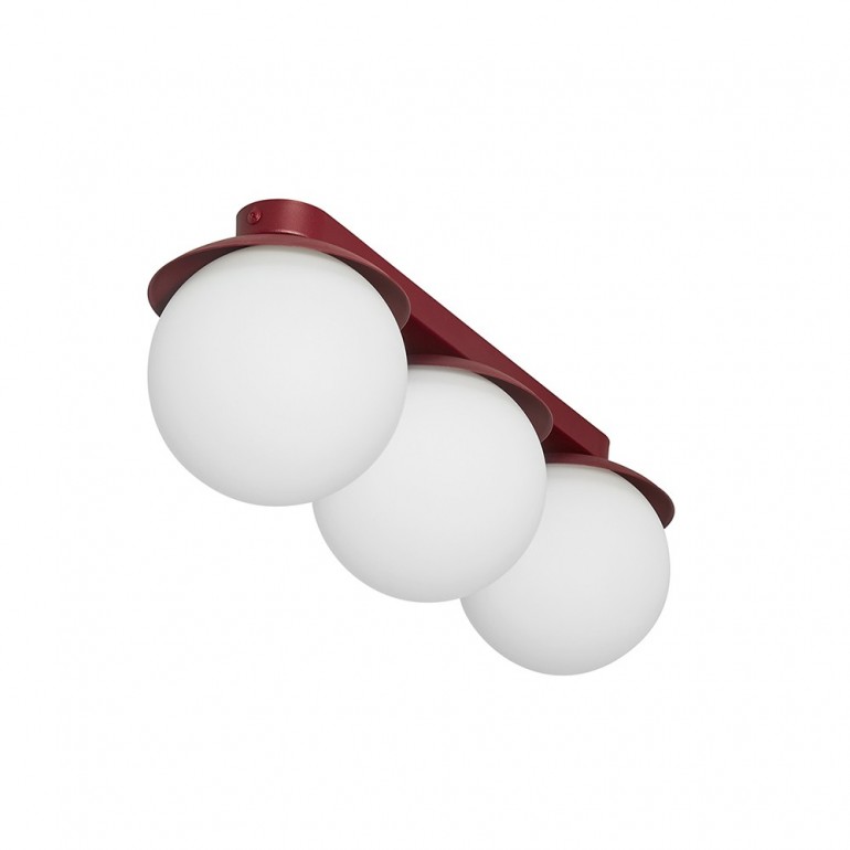 KUUL B burgundy ceiling lamp / plafond