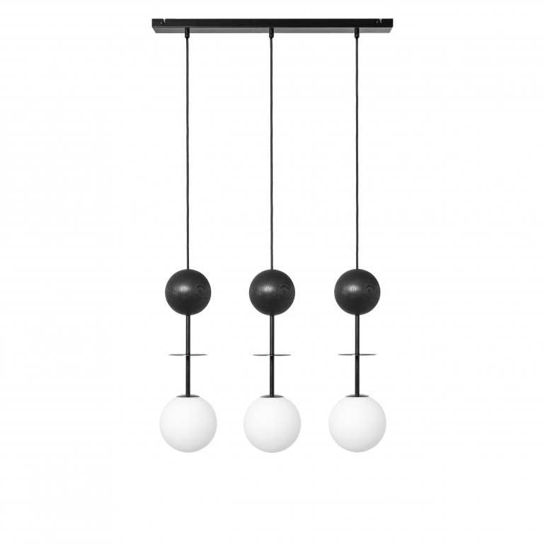 OIO A 3L plafonnier triple noir