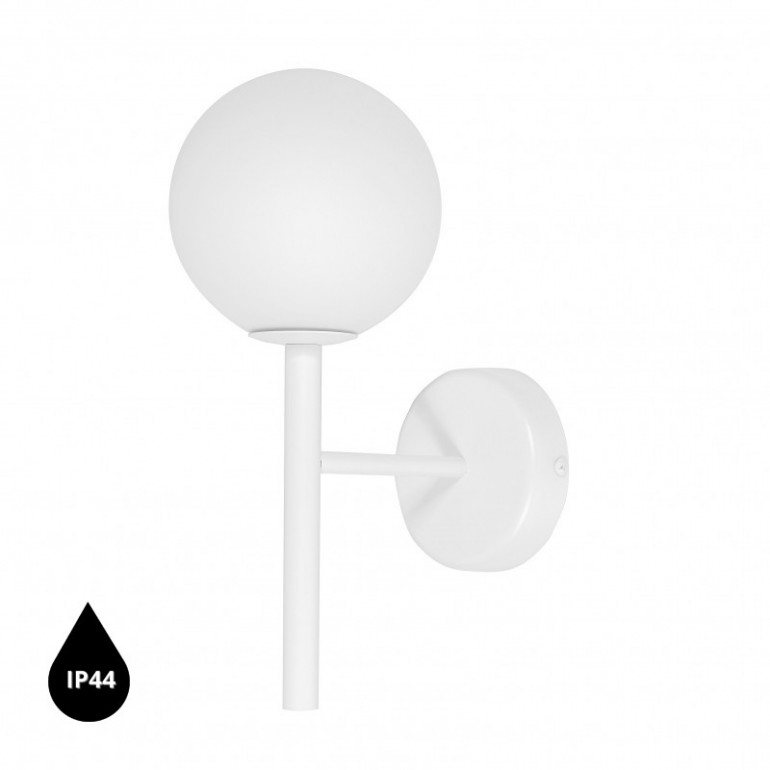 KOP A applique murale / applique murale blanche avec étanchéité IP44 renforcée