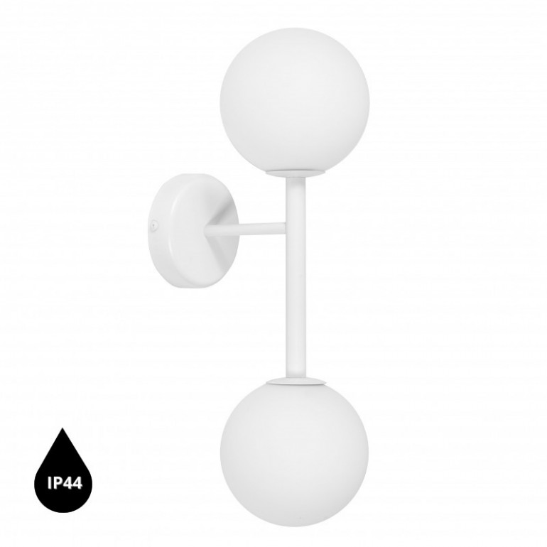 KOP B applique murale / applique murale blanche avec étanchéité IP44 renforcée