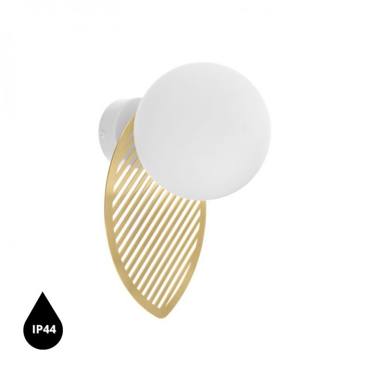 FYLLO B applique murale en laiton avec étanchéité IP44 renforcée