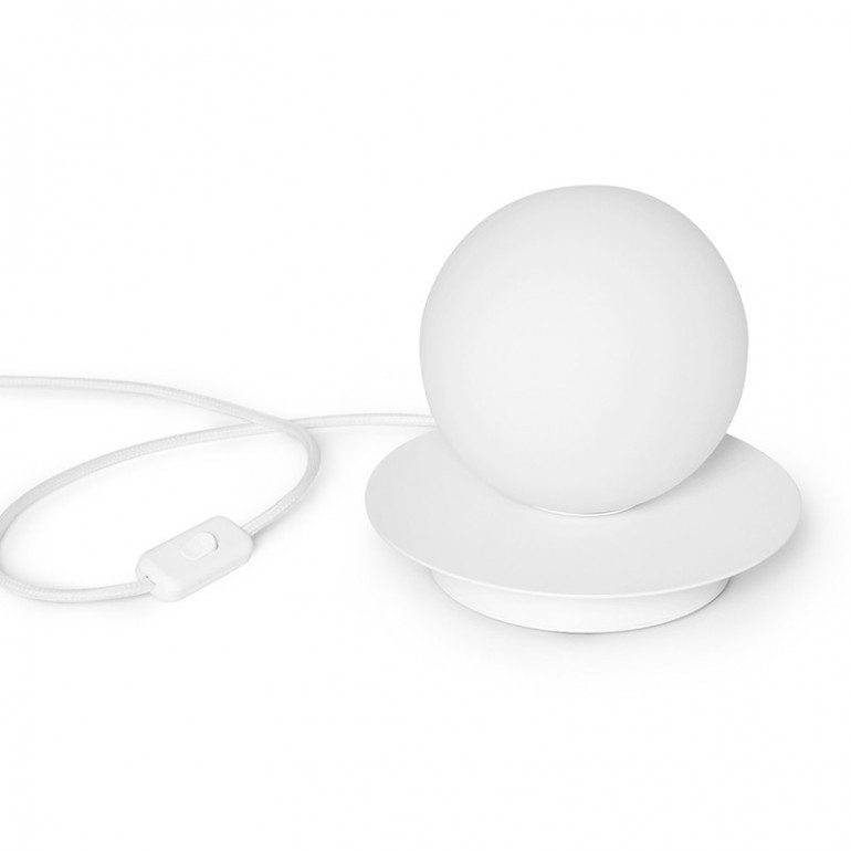 Lampe de table BORRA ST blanche