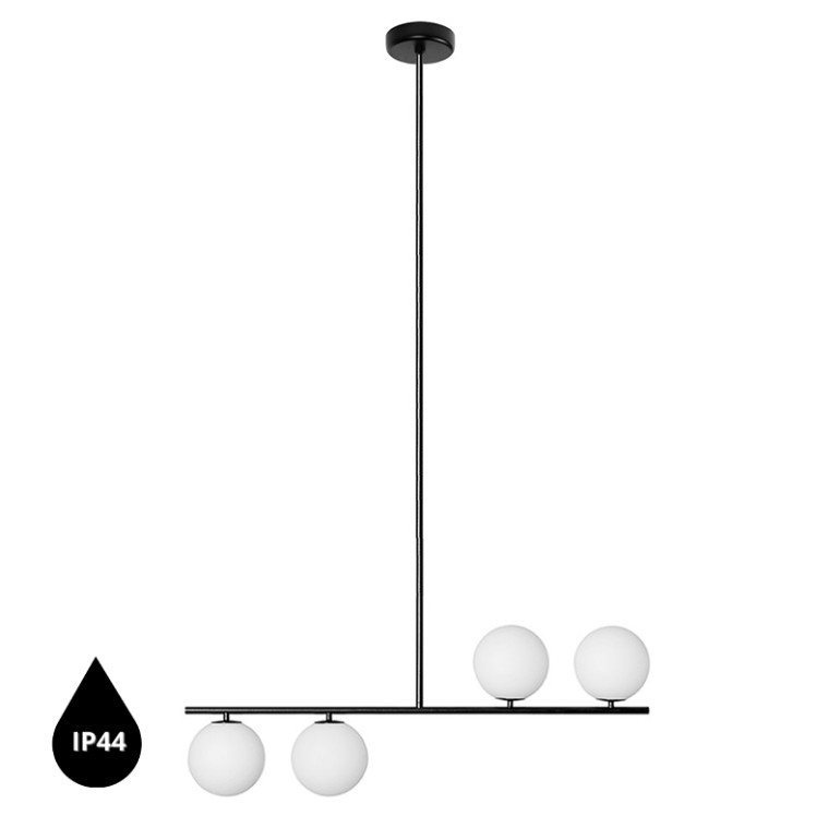 SUGURI Plafonnier noir de taille XL