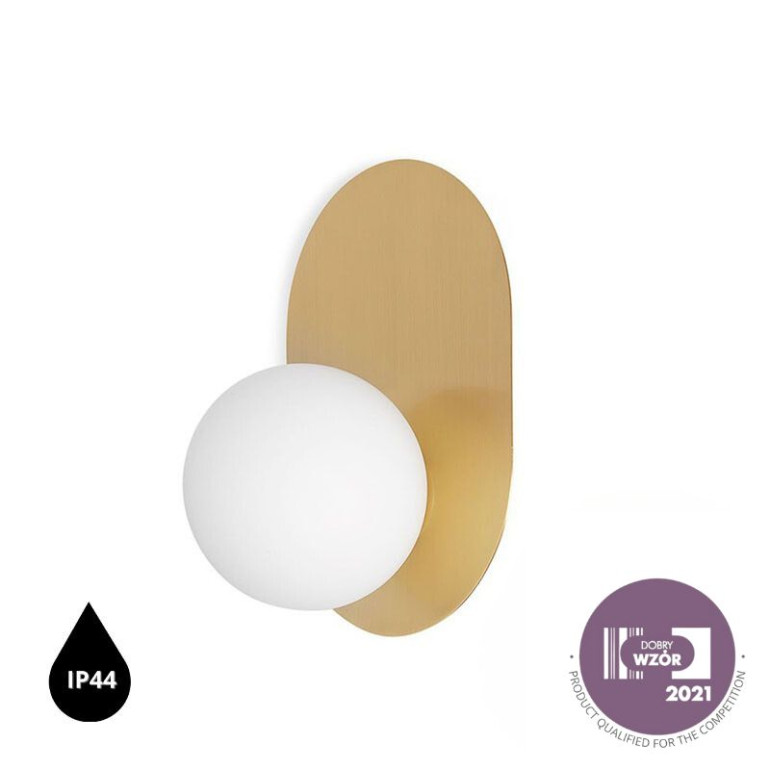 Applique en laiton HANEA avec étanchéité IP44 renforcée