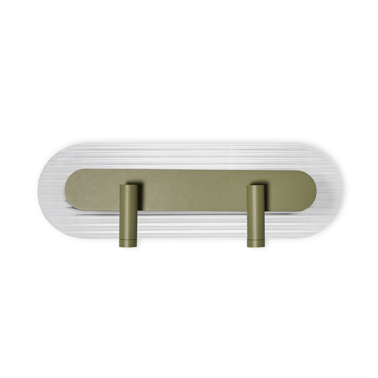 RIFLO W D applique murale vert olive avec spots orientables
