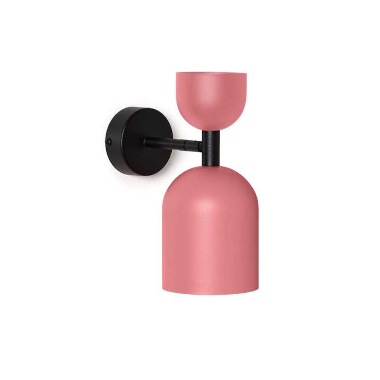 SUPURU W Lampe murale / applique murale ajustable rose avec tube noir