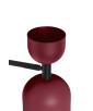 SUPURU lampe murale réglable / applique murale bordeaux avec tube noir