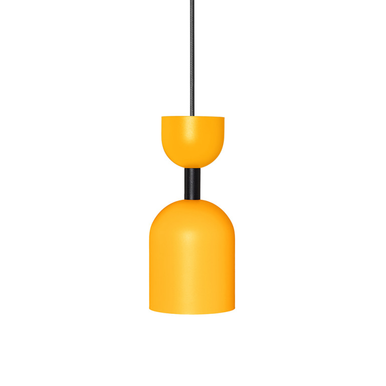 SUPURU plafonnier melon avec tube noir