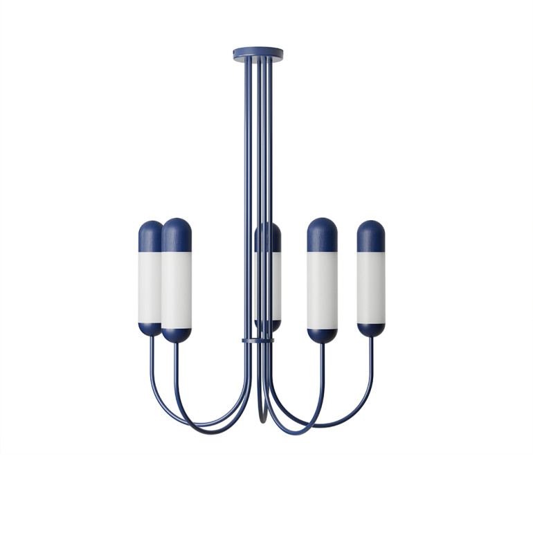 FUNSUI B lustre en S bleu marine