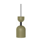 SUPURU plafonnier olive avec tube noir