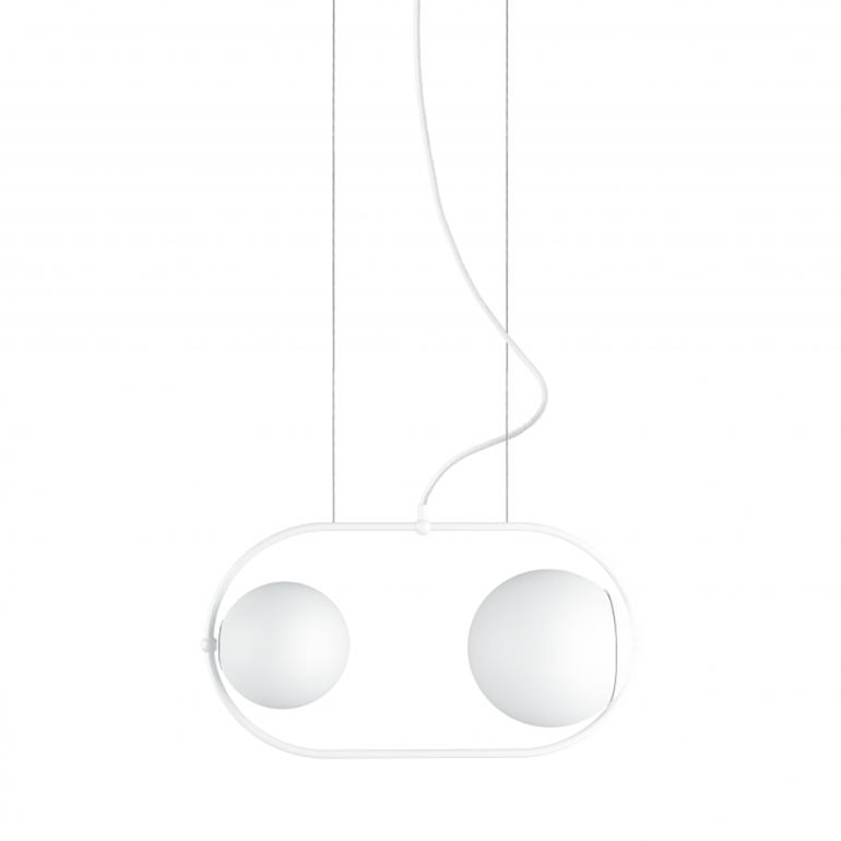 KOBAN A Lampe suspendue de plafond blanche
