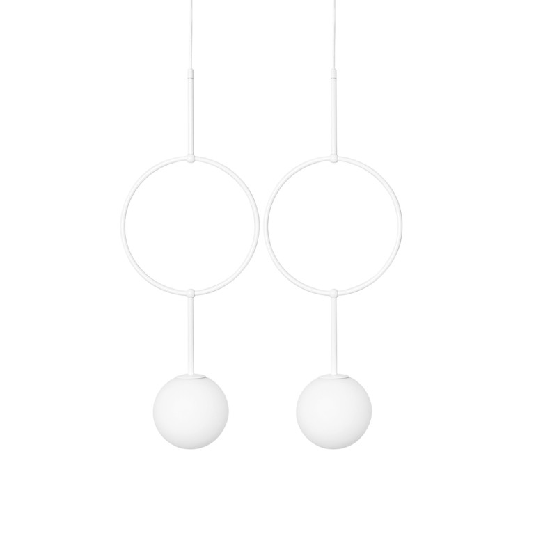 ISUULLA B plafonnier double blanc