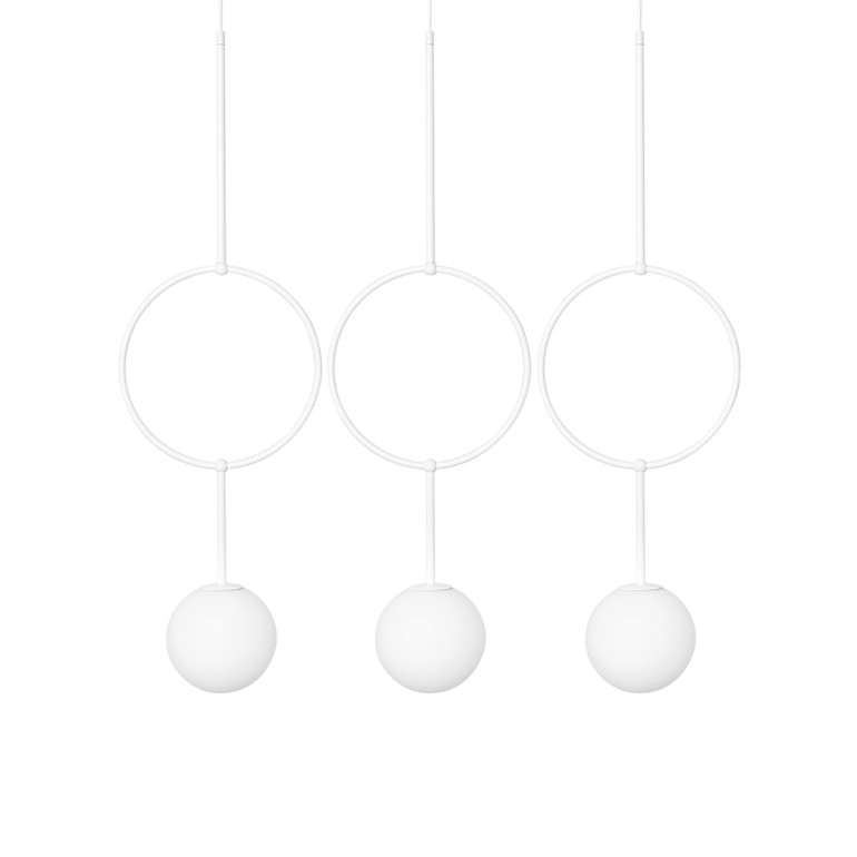 ISUULLA C plafonnier triple blanc