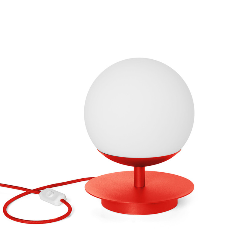 Lampe à poser PLAAT ST rouge-orange