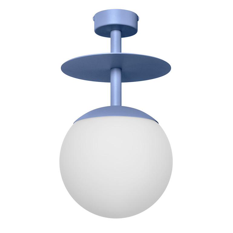 PLAAT B blue ceiling lamp / plafond