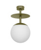 PLAAT B plafonnier vert olive / plafond