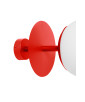 PLAAT B red-orange ceiling lamp / plafond with increased IP44 tightness