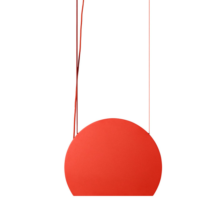 MALUMI B : suspension de plafond rouge-orange