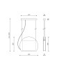 MALUMI B, suspension de plafond noire