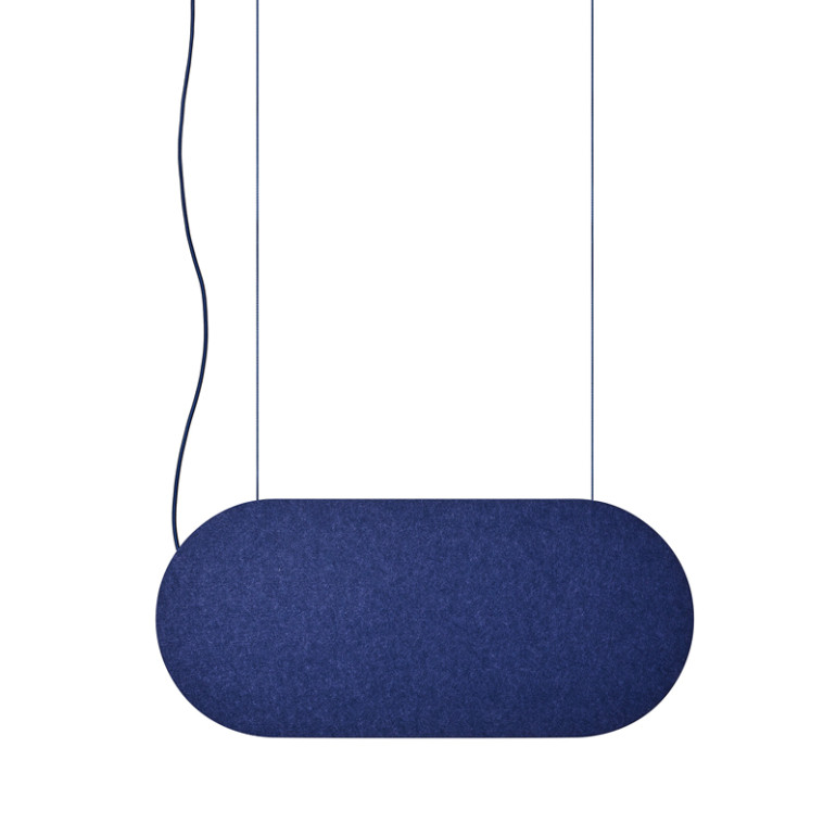 MALUMI A Acoustic : suspension acoustique bleu marine pour plafond