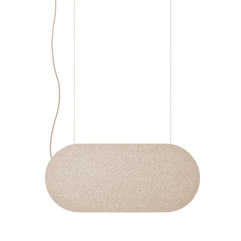 MALUMI A Acoustic : suspension acoustique beige pour plafond