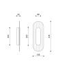 RIFLO W A Steel : applique murale en acier avec verre graphite