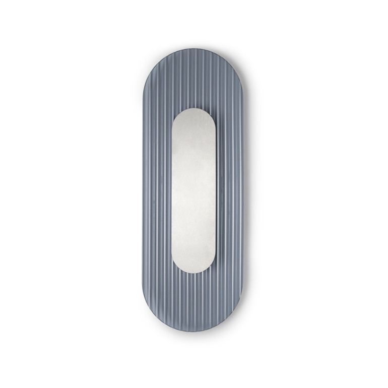 RIFLO W A Steel : applique murale en acier avec verre satiné couleur graphite