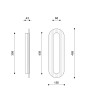 RIFLO W B Steel : applique murale en acier avec verre graphite