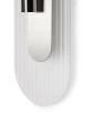 RIFLO W C Steel : applique murale en acier avec réflecteur orientable et verre incolore
