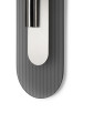 RIFLO W C Steel : applique murale en acier avec réflecteur orientable et verre incolore