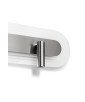 RIFLO W D Steel : applique murale en acier avec réflecteurs réglables et verre satiné incolore